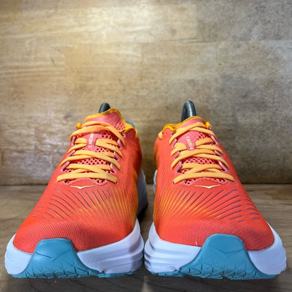 Hoka One One Rincon 3 Womens Sz 8 Running Shoes Sneakers Orange Yellow - Picture 2 of 12